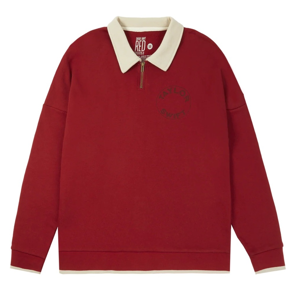Taylor Swift Red All Too Well Quarter-Zip Pullover